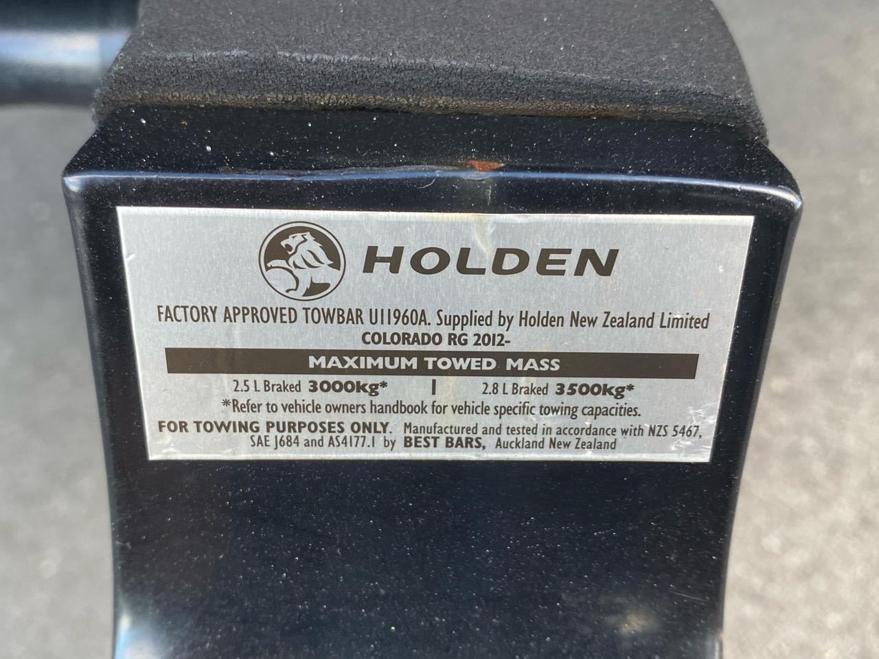 2018 Holden Colorado