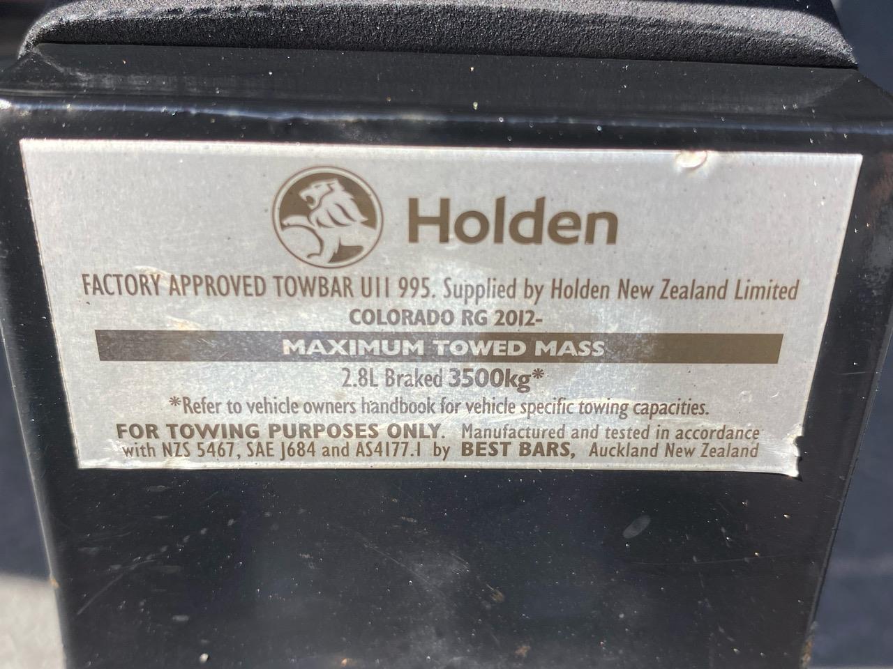 2020 Holden Colorado